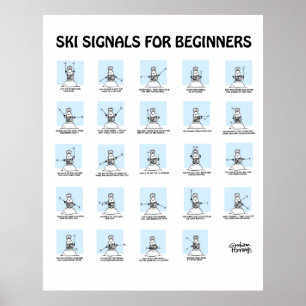 Ski Signals voor het Poster van Beginners door Gra