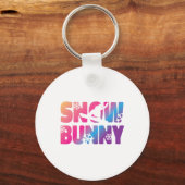 Ski Skiing Bunny Snow Bunny  Sleutelhanger (Voorkant)