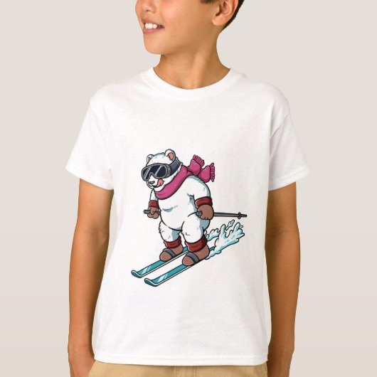 Ski Skiing  T-shirt (Voorkant)