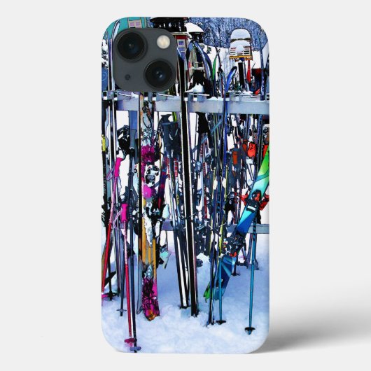 Ski - Skis en Polen Case-Mate iPhone Case (Achterkant)