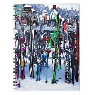 Ski - Skis en Polen Notitieboek