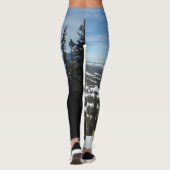 Ski Snow Winter Mountain Blue Sky Leggings (Dos)