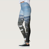 Ski Snow Winter Mountain Blue Sky Leggings (Gauche)