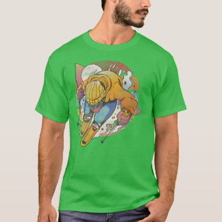 Ski Snowboard Goa Psy Goggles Skiing Mountain Ape T-shirt