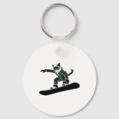 Ski Snowboard Goggles Funny Skiing Snowboarding Ca Sleutelhanger (Voorkant)