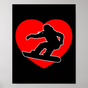 Ski Snowboard Goggles Funny Skiing Snowboarding Gi Poster
