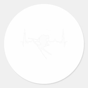 Ski Snowboard Hartslag Bril Skiën Berg Ek Ronde Sticker