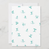 Ski Snowboard Invitation Anniversaire (Dos)