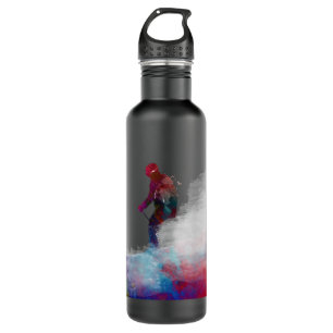 Ski sport art ski sport Skiing Lover Waterfles