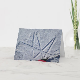 Ski Star Notecard Kaart