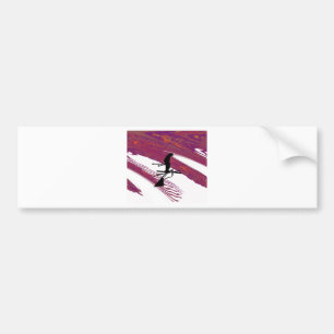 SKI statische klingel Bumpersticker