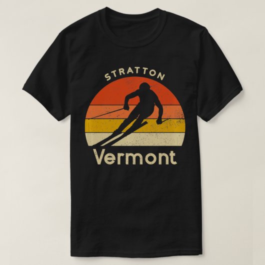  ski Stratton Vermont Mountain T-shirt (Design voorkant)