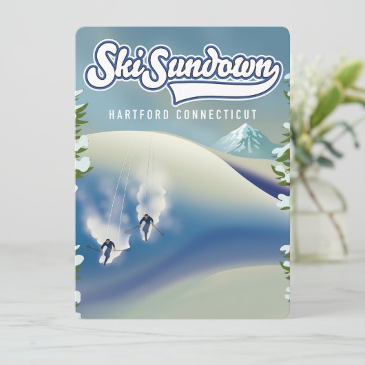 Ski Sundown Hartford Connecticut poster (Staand voorkant)