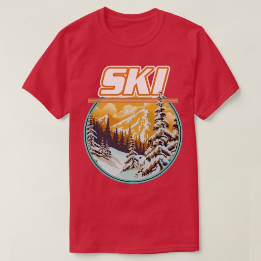 Ski T-shirt (Design voorkant)