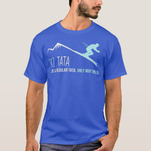 Ski Tata Grappig Schattige winterskigeschenk T-shirt