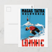 Ski te Magas Tatra, Slowakije Briefkaart (Voorkant / Achterkant)