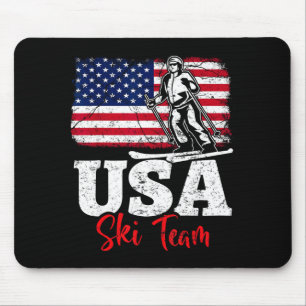 Ski team Usa amerika skisport wintersport skiën Muismat