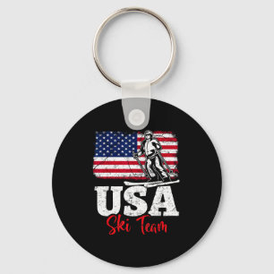 Ski team usa amerika skisport wintersport skiën sleutelhanger