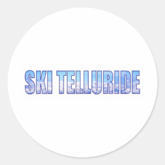 Ski Teluride Ronde Sticker