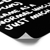 Ski Uncle Definition Skiing Funny Sports  Poster (Hoek)