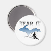 Ski Upper Michigan Magnet (Recto/Verso)