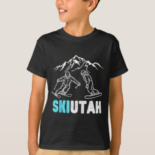 Ski utah skien snowboarden vakantie souvenir t-shirt