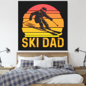 ski vader canvas afdruk (Insitu (Slaapkamer))