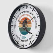 Ski Vail, Colorado - Man skiër, zwarte tekst (Hoek)