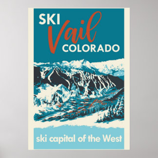 Ski Vail Colorado  Poster