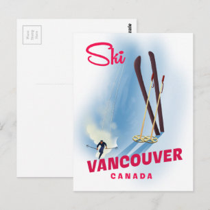 Ski Vancouver Canada Briefkaart