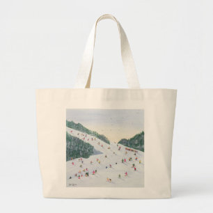 Ski-vening 1995 grote tote bag