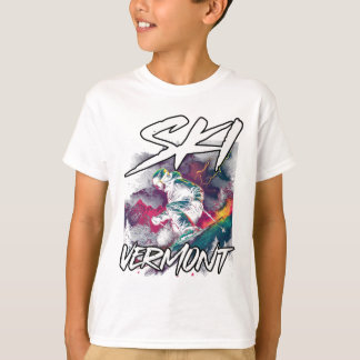 Ski Vermont Afdaling Ski Avontuur Skiën Vermont T-shirt
