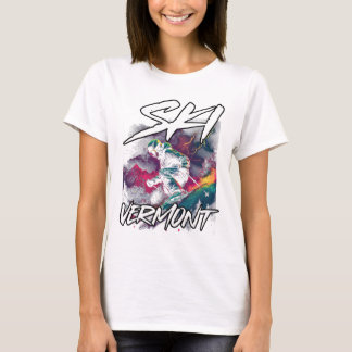 Ski Vermont Afdaling Ski Avontuur Skiën Vermont T-shirt