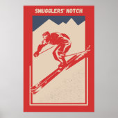  Ski Vermont Mount Resort Smuggler's Notch Poster (Voorkant)