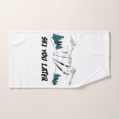 Ski Vous Plus Tard Station De Ski Scène D'Hiver (Serviette à main)