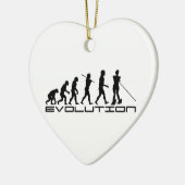 Ski Waterski Sport Evolution Art Keramisch Ornament (Links)