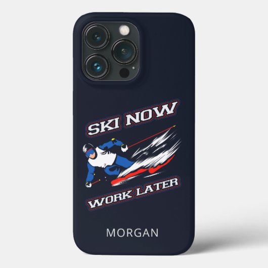 Ski werkt nu later Skiende ventilatoren gepersonal Case-Mate iPhone Case (Achterkant)