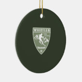 Ski Whistler British Columbia Keramisch Ornament (Rechts)