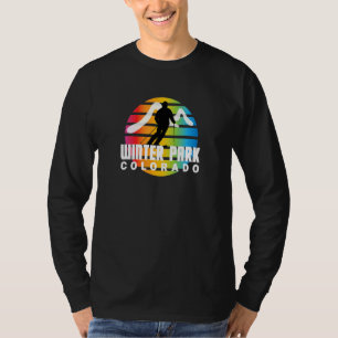 Ski Winter Park Retro Sun Cool Winter Park T-shirt