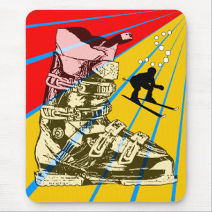 Ski Winter Sport Mousepad Ski Boot Muismat