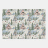 Ski Wrapping Paper Flat Sheet Set of 3 (Voorkant 3)