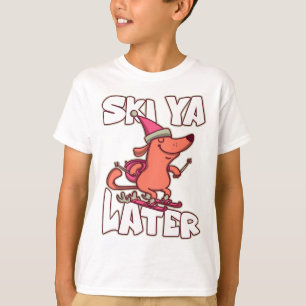 Ski Ya Later Alpien Apres Ski Skiër Skiën T-shirt