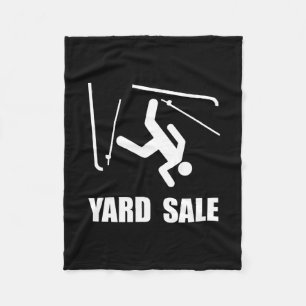 Ski Yard Sale Fleece Deken