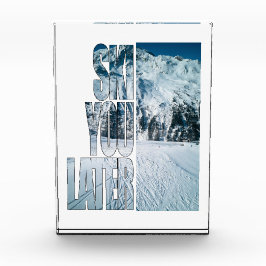 Ski You Later Funny Skiing Winter Sports Gift Fotoblokken