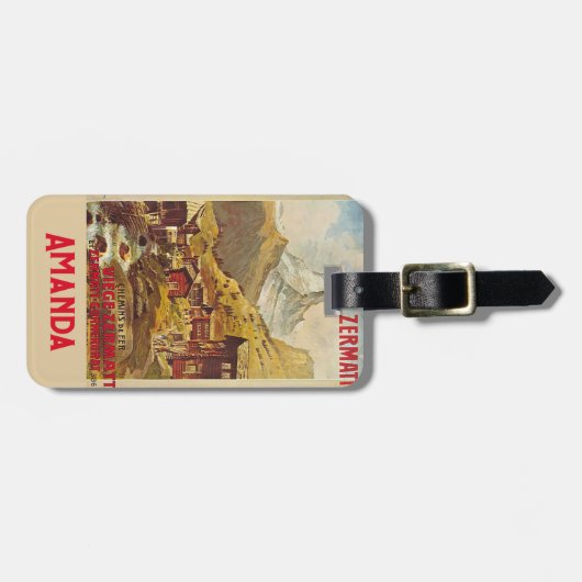 Ski Zermatt Bagagelabel (Voorkant horizontaal)