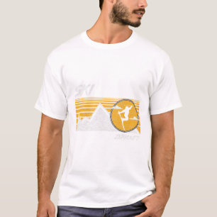 Ski Zermatt Zwitserland Retro Skien T-shirt