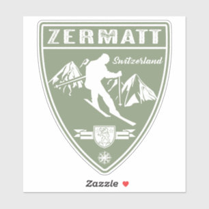 Ski Zermatt Zwitserland Sticker