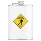 Ski-zone van het land heupfles (Voorkant)