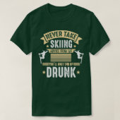 Skiadvies Apres Ski Party Ski Slope Funny Gift T-shirt (Design voorkant)