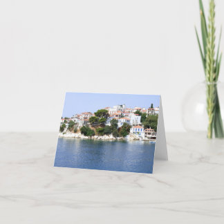Skiathos eiland, Griekenland blanco notitiekaart
